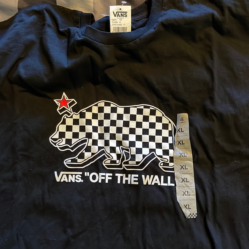 Vans - Black T-shirt- California bear - XL